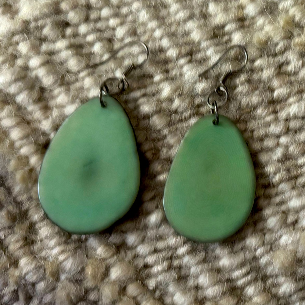 Drop Earrings Light Green